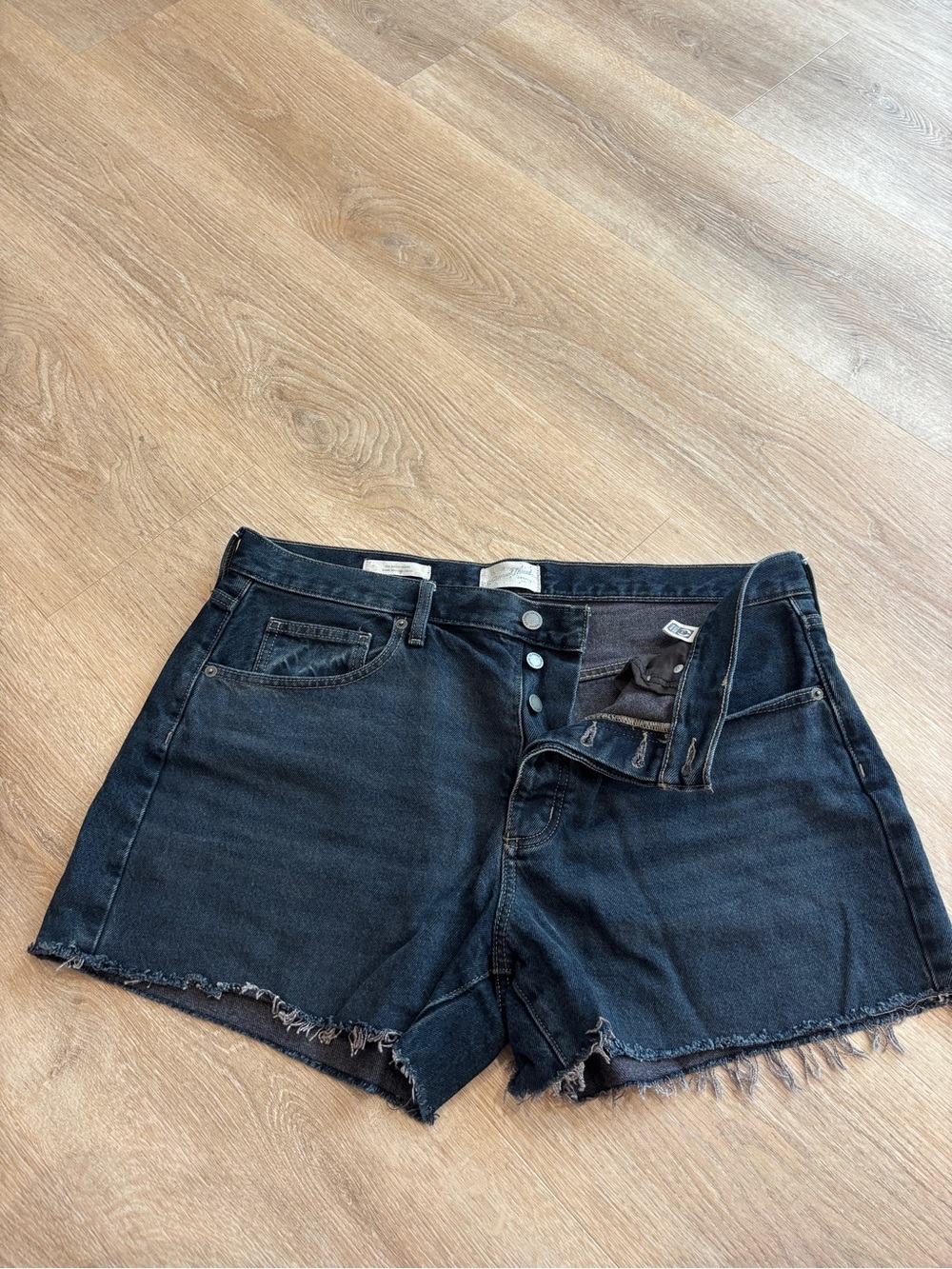 Black Jean shorts